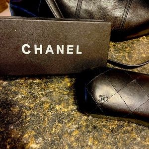 Chanel box and sunglasses case